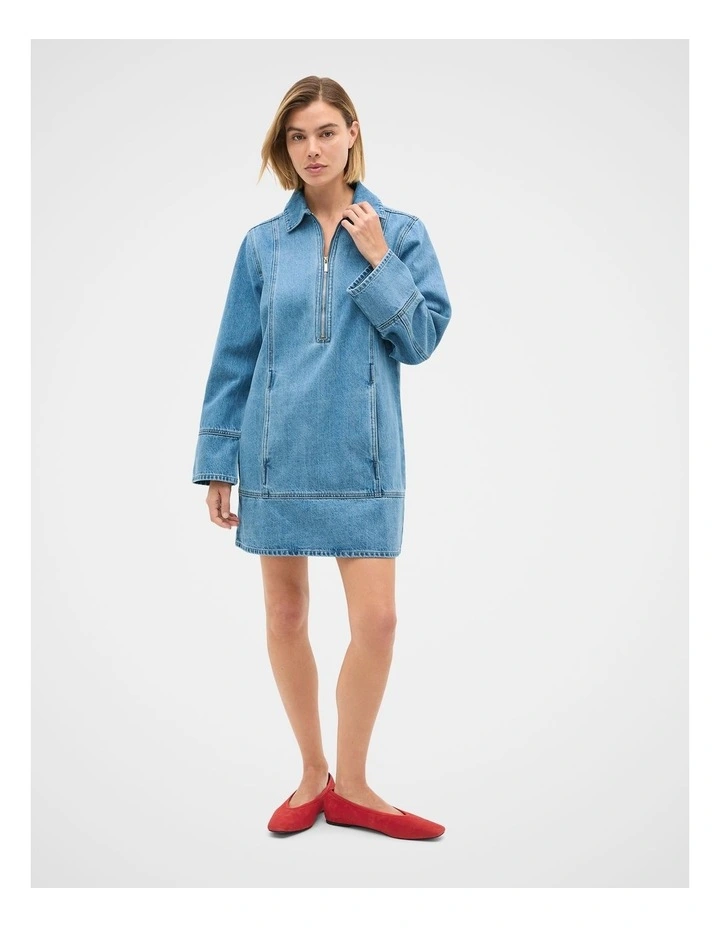 Denim Mini Dress image 4