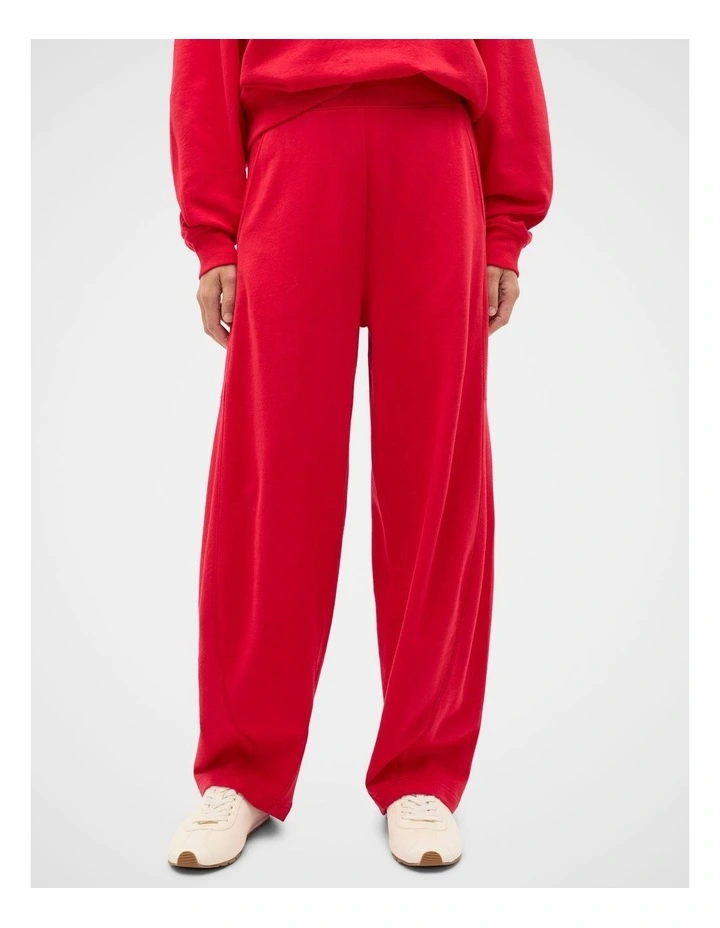 Soft Terry Trackpant in Poppy image 1