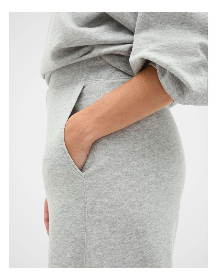 Soft Terry Trackpant in Pale Slate Marle image 3