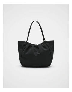 Ruched Essential Tech Tote in Black