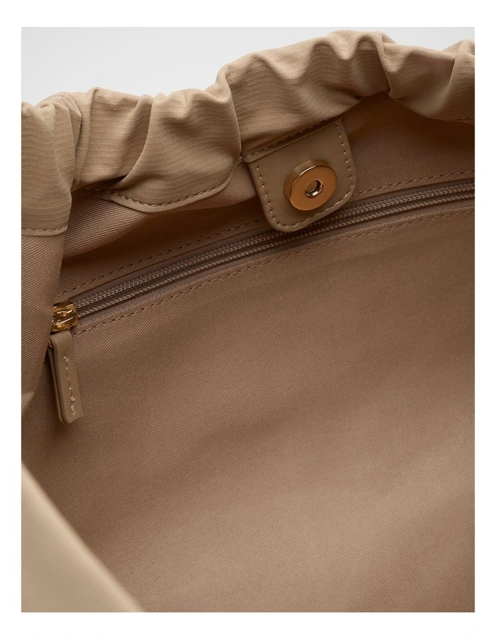 Ruched Essential Tech Tote in Sandstone image 4
