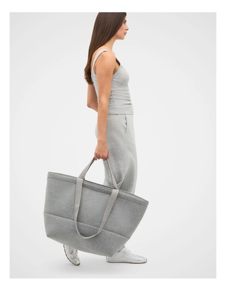 Seed Overnight Tech Tote in Pale Slate Marle image 2