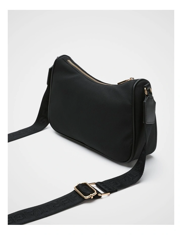 Tech Essential Crossbody Bag in Black image 3