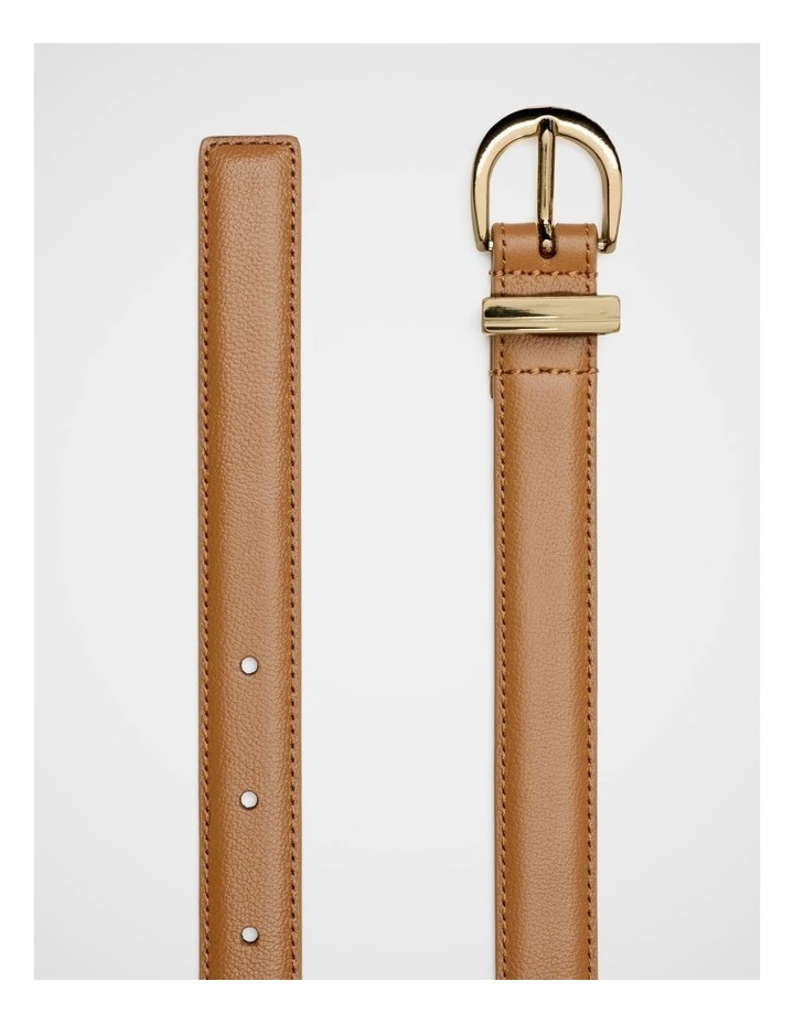 Raven Metal Keeper Belt in Tan image 3