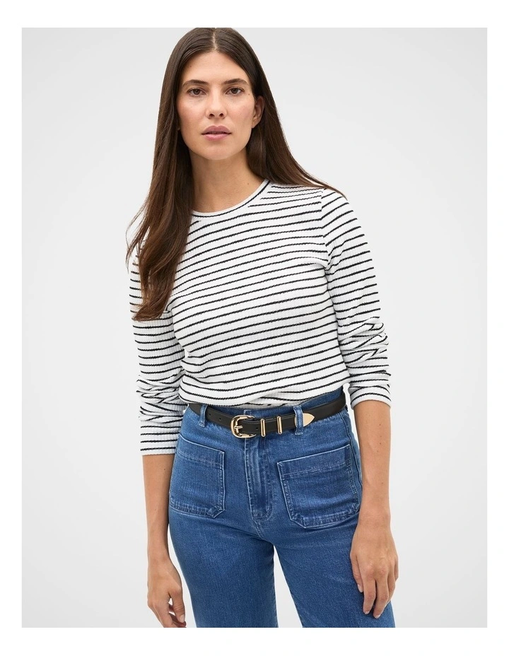 Hallie Metal Keeper Belt in Black image 1