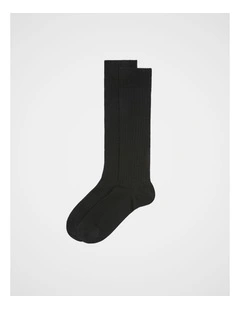 Fine Boot Sock in Black