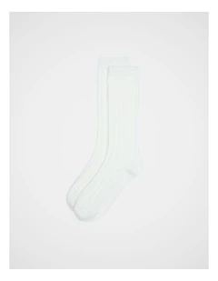 Boot Sock in Cream