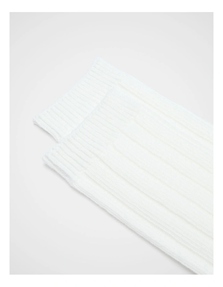 Boot Sock in Cream image 2