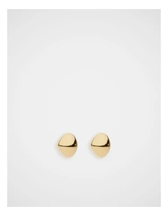 Small Pebble Stud in Gold