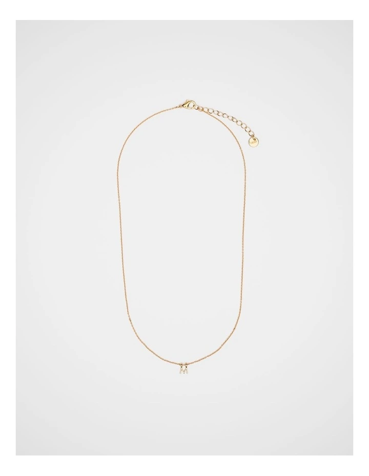 Gold Alphabet Necklace - M image 2