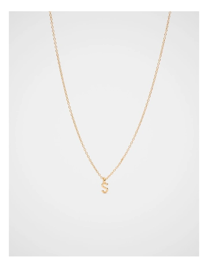 Gold Alphabet Necklace - S image 1