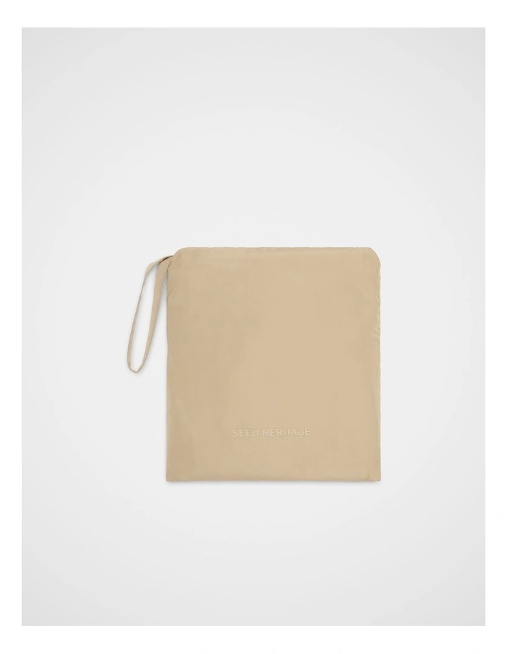 Packable Rain Poncho in Sandstone image 1