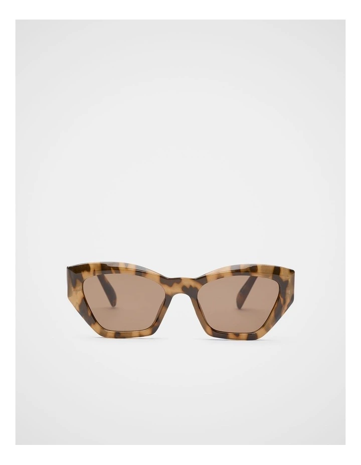 Sophia Cat Eye Sunglasses in Milk Tort image 1