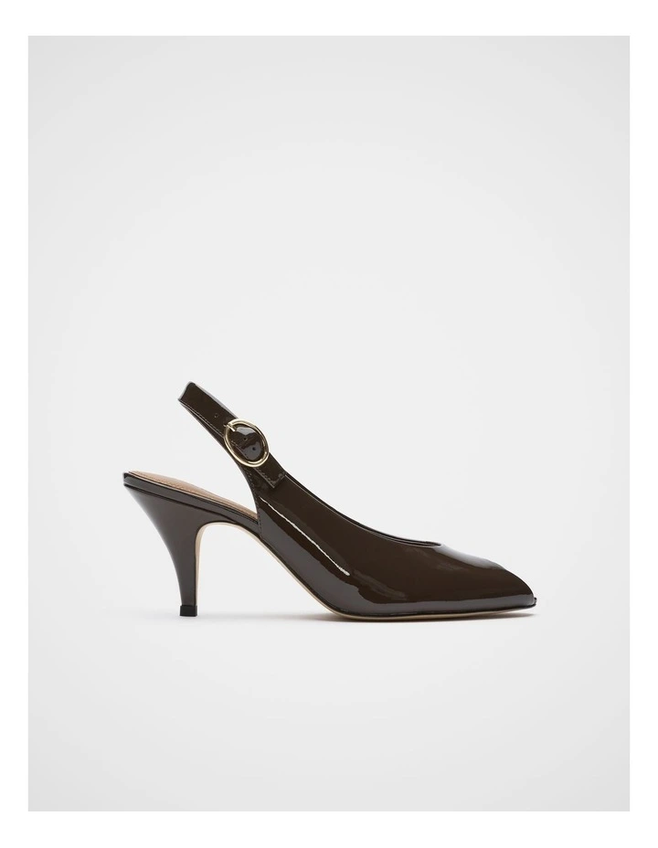 Emery Peep Toe Heel in Chocolate image 1