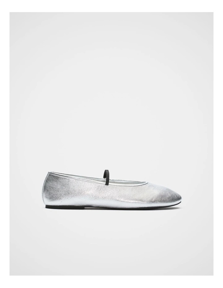 Ariel Ballet Flat in Silver image 1