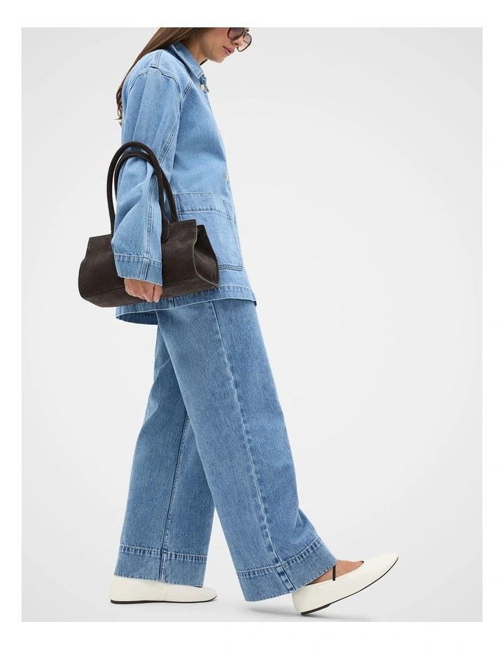 Ariel Ballet Flat in Cream image 2