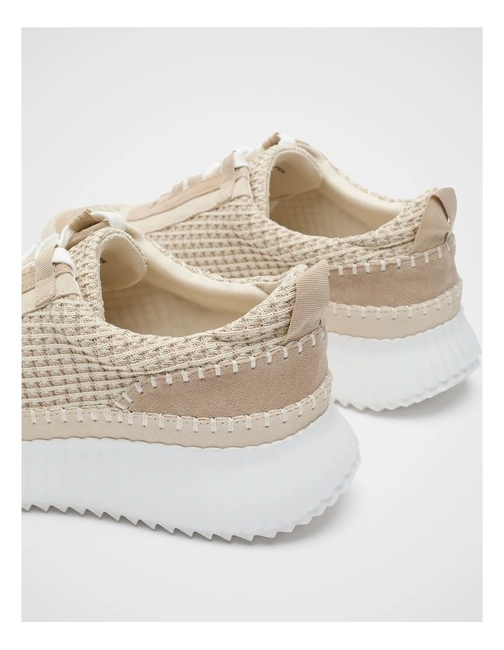 Bree Knit Sneaker in Oat image 3