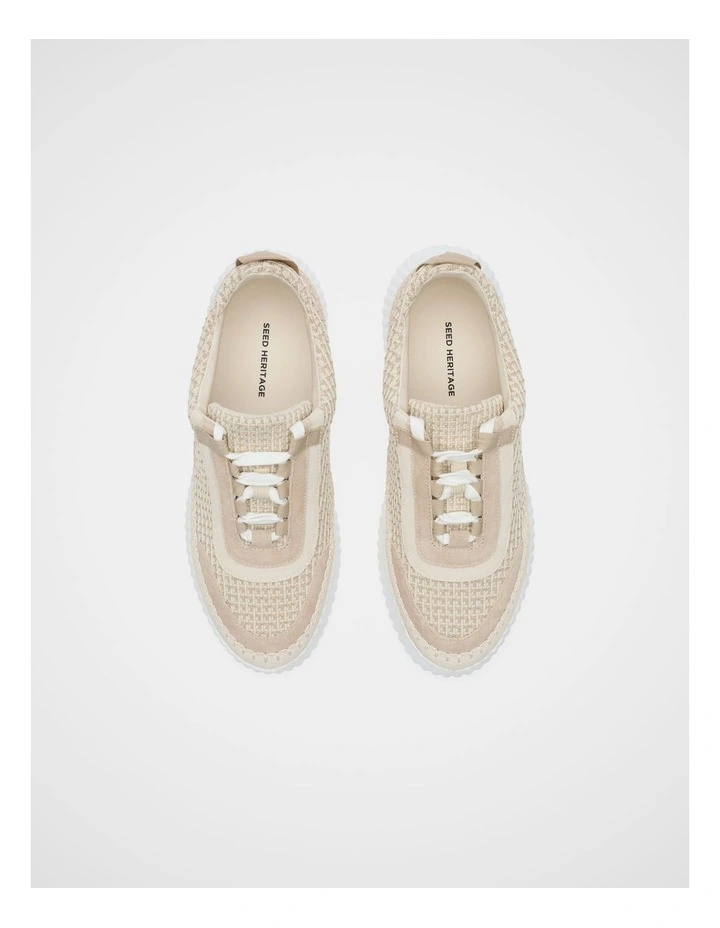 Bree Knit Sneaker in Oat image 4