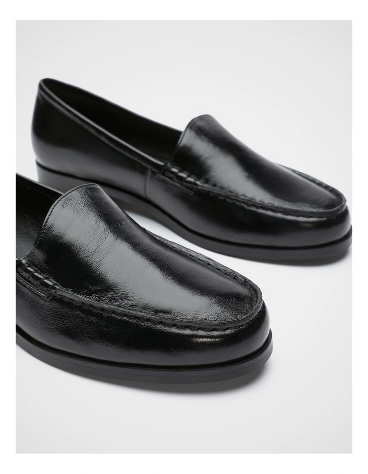 Nella Loafer in Hi Shine Black image 3