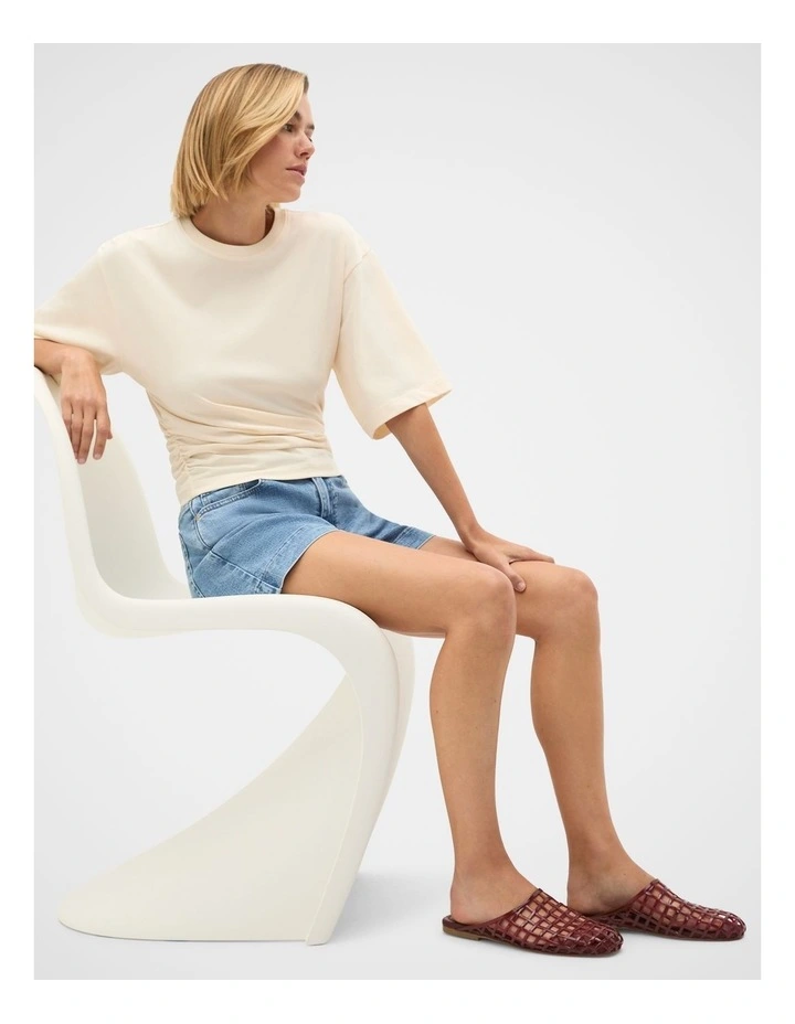 Caged Jelly Mule in Dark Plum image 2