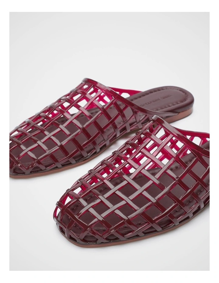 Caged Jelly Mule in Dark Plum image 3