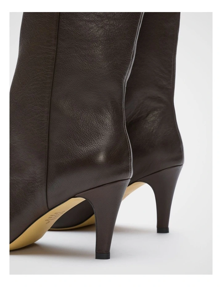 Beau Knee High Boot in Chocolate image 3