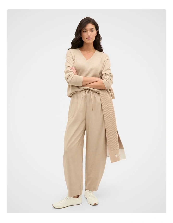 Australian Merino Oversized Roll Neck in Sandstone Marle image 4