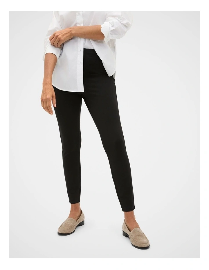 Ponte Legging in Black image 1