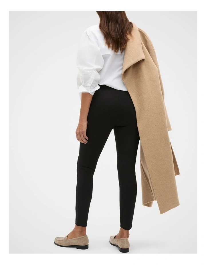 Ponte Legging in Black image 2