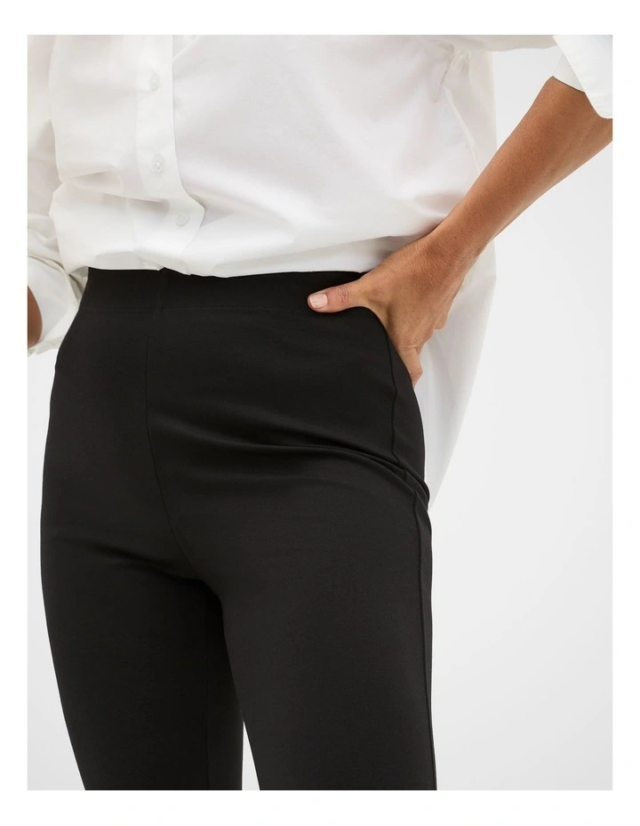 Ponte Legging in Black image 4