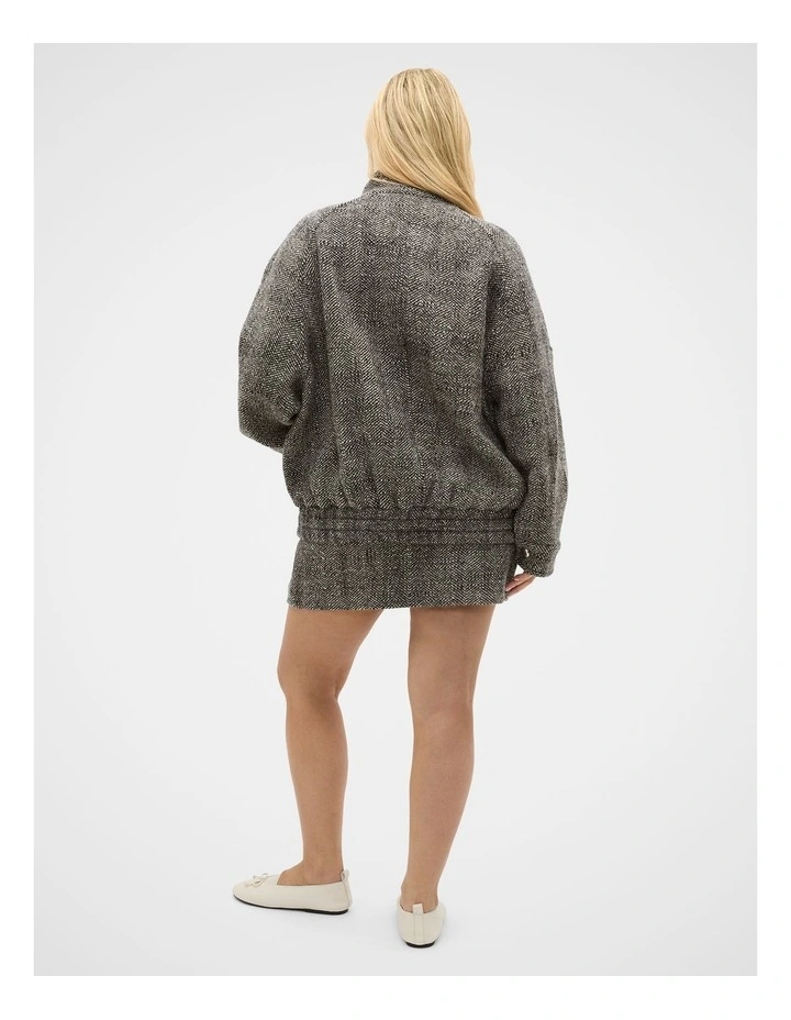 Oversized Textured Jacket in Pale Slate Crossdye image 7