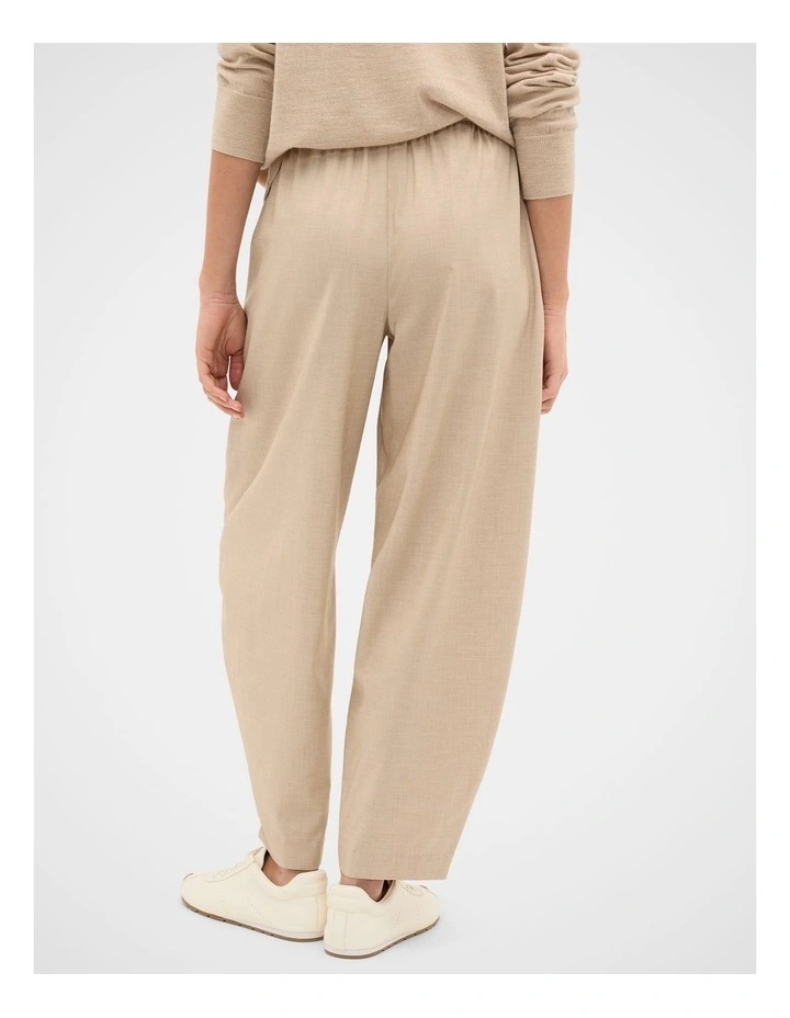Soft Suiting Barrel Leg Pant in Sandstone Crossdye image 2