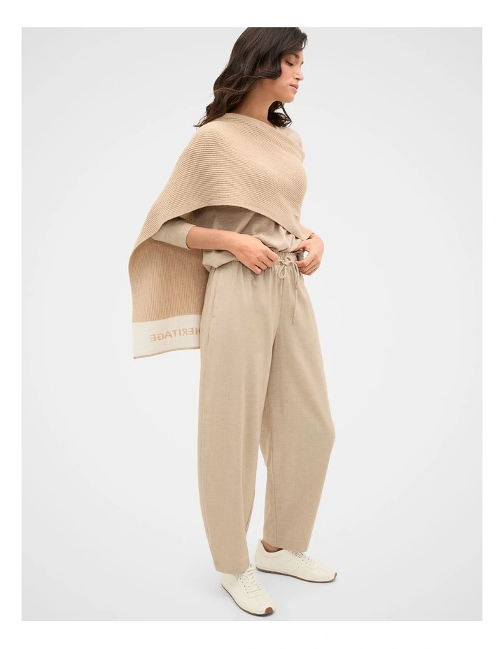 Soft Suiting Barrel Leg Pant in Sandstone Crossdye image 4