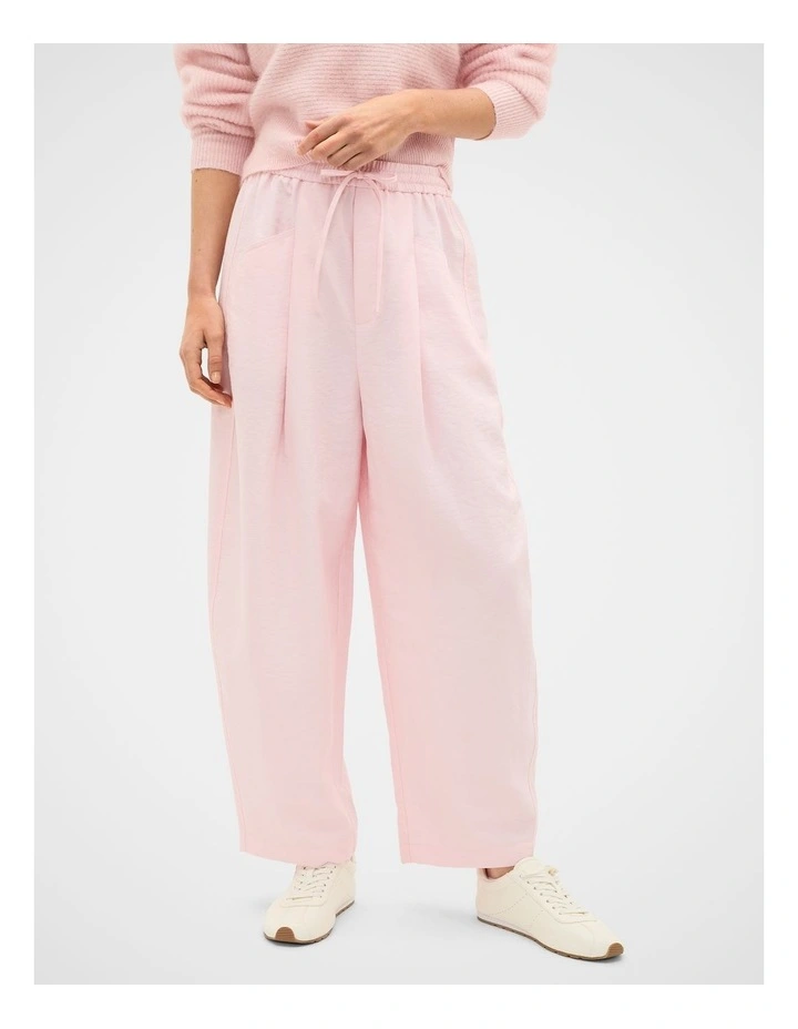 Textured Barrel Pant in Pale Blossom image 1