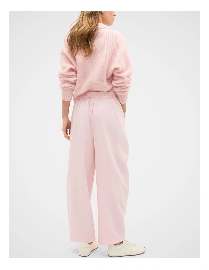 Textured Barrel Pant in Pale Blossom image 2