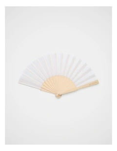 Seed Hand Fan in Cream