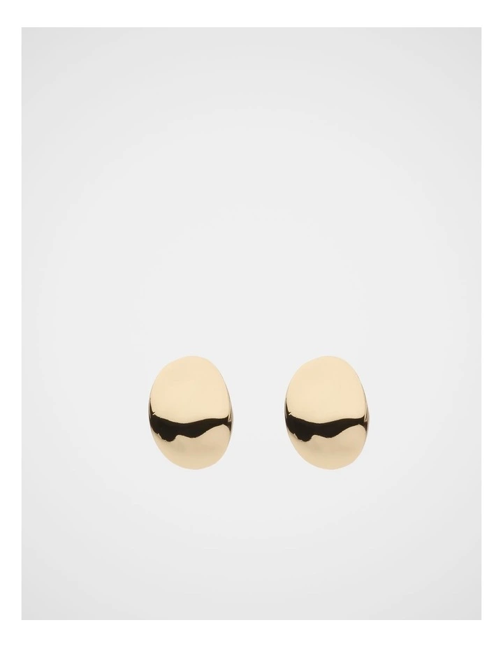 Molten Stud Earring in Gold image 1