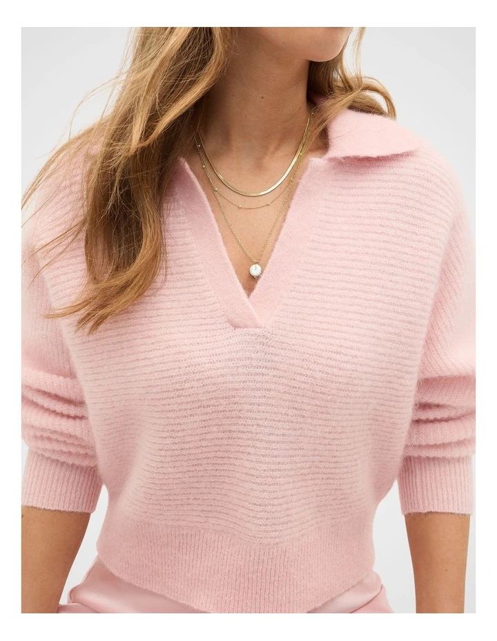 Layered Delicate Pearl Necklace in Gold image 2