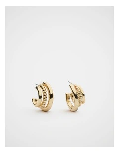 Trio Illusion Hoop in Gold