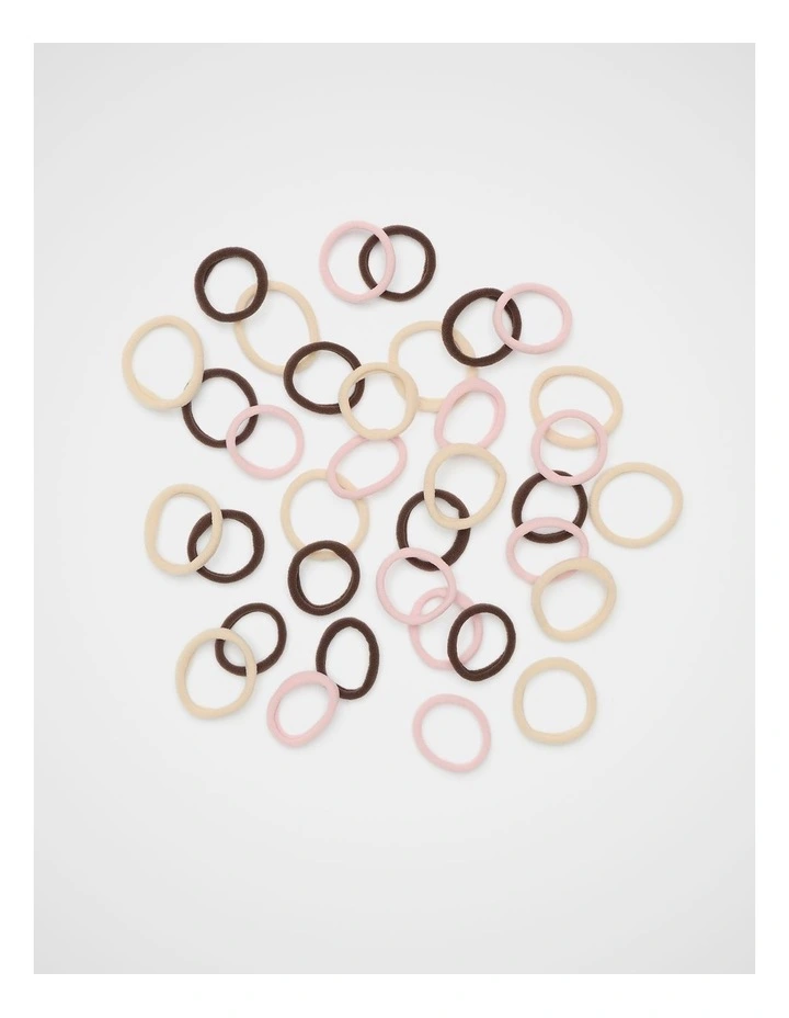 Hair Tie Set in Pale Blossom image 2