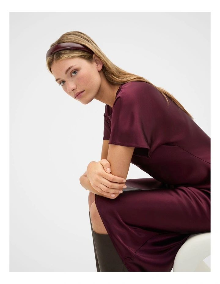 Hi Shine Headband in Plum Red image 2