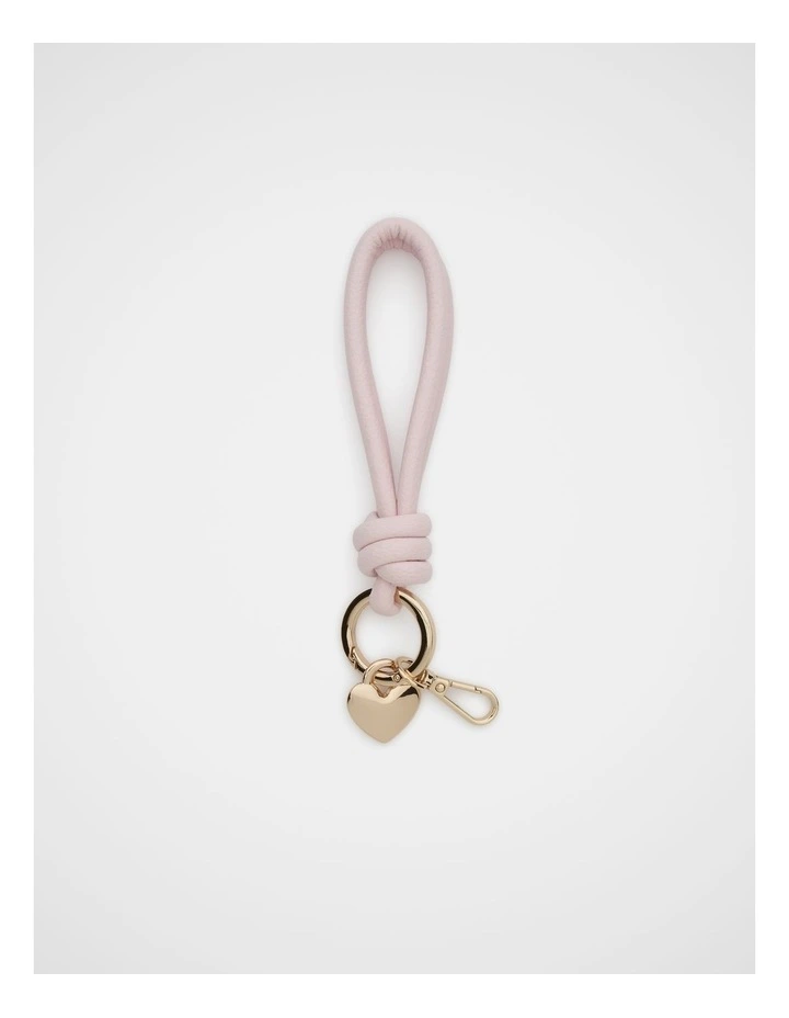 Loop Heart Keyring in Pale Blossom image 1