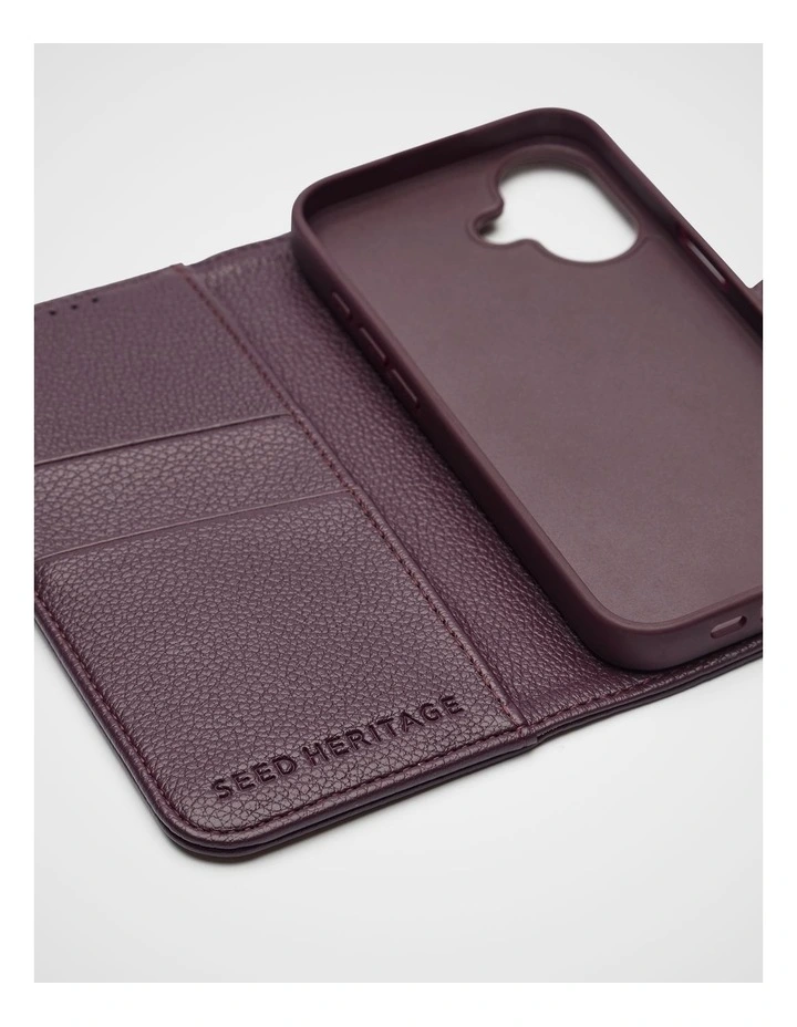 Foldable Phone Case in Plum Red image 2