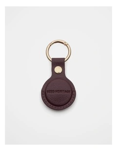 Air Tag Holder in Plum Red