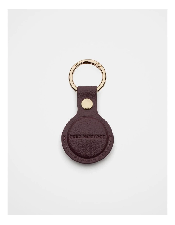 Air Tag Holder in Plum Red image 1