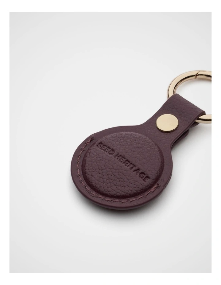 Air Tag Holder in Plum Red image 2