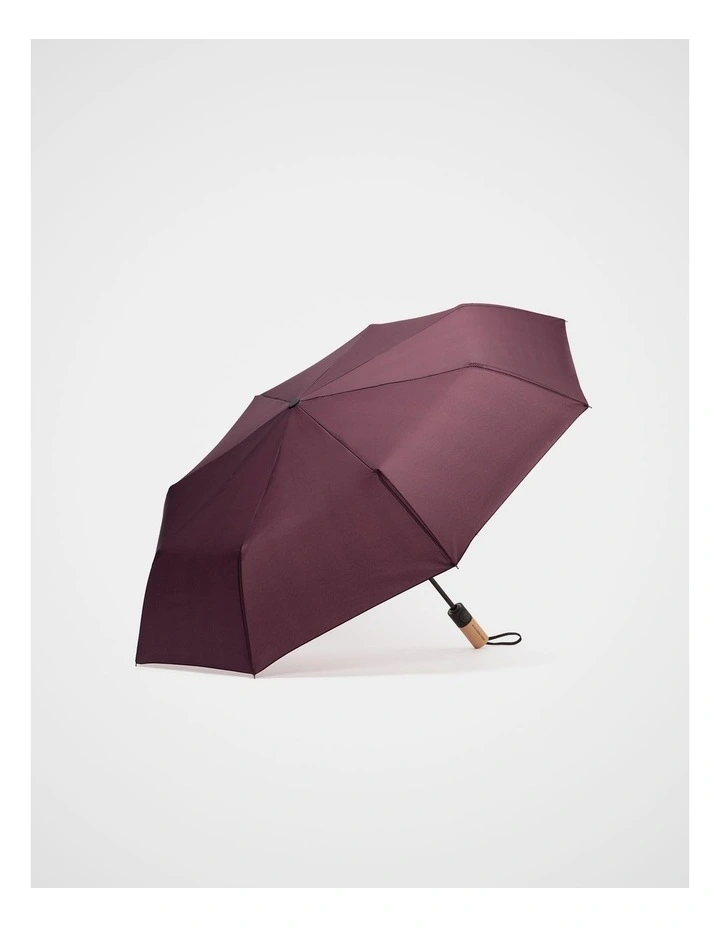 Automatic Umbrella in Plum Red image 1