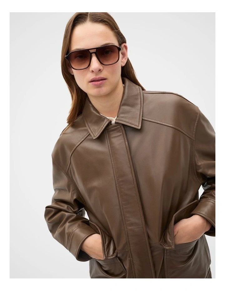 Lucy Navigator Sunglasses in Coffee Bean image 2