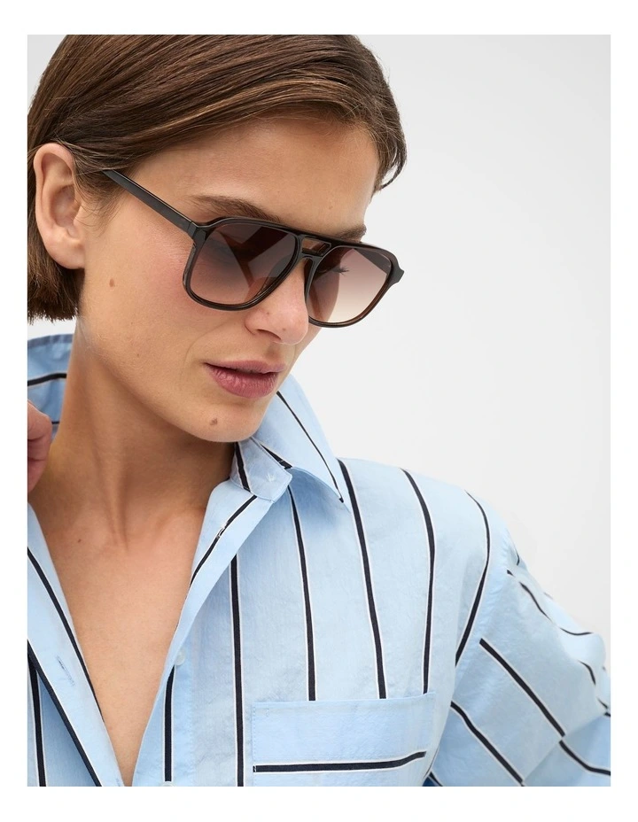 Lucy Navigator Sunglasses in Coffee Bean image 2