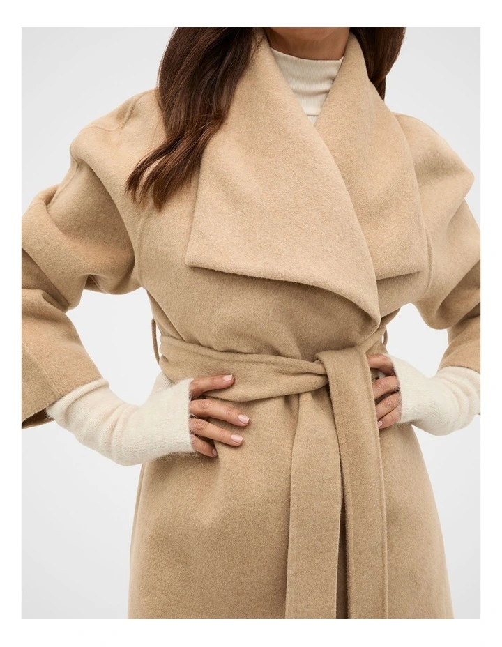 Fluffy Knit Arm Warmers in Mist image 2